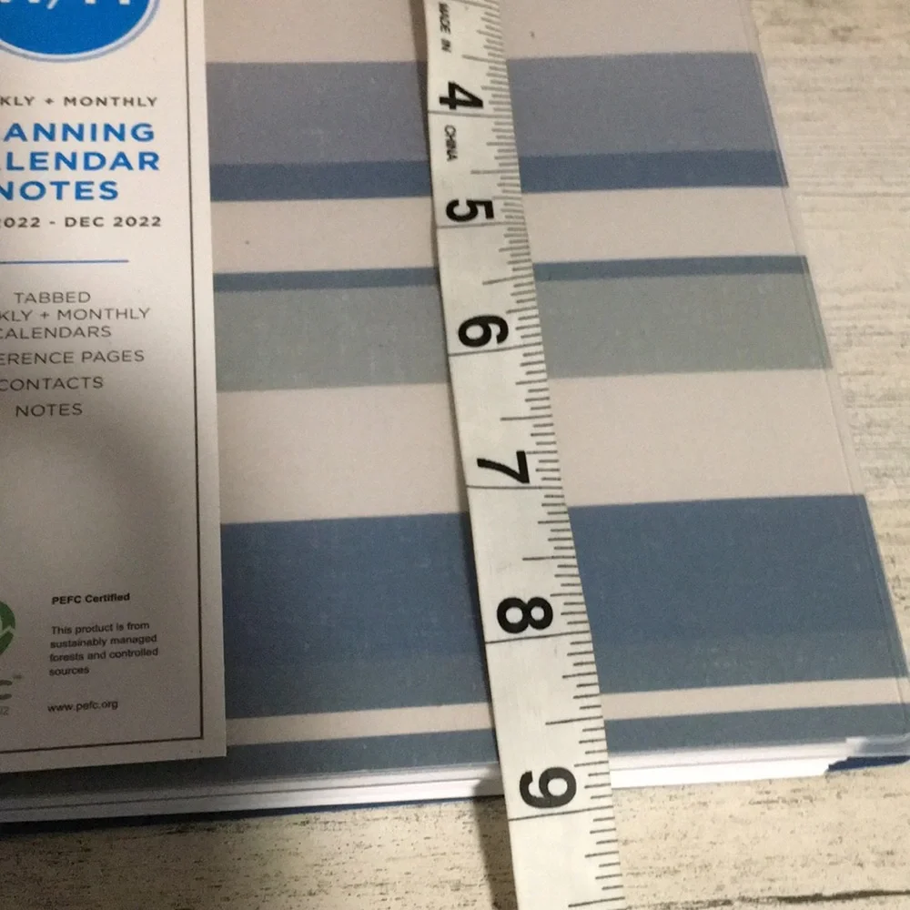 Blue Sky weekly & monthly planning calendar notes Jan-Dec 2022
